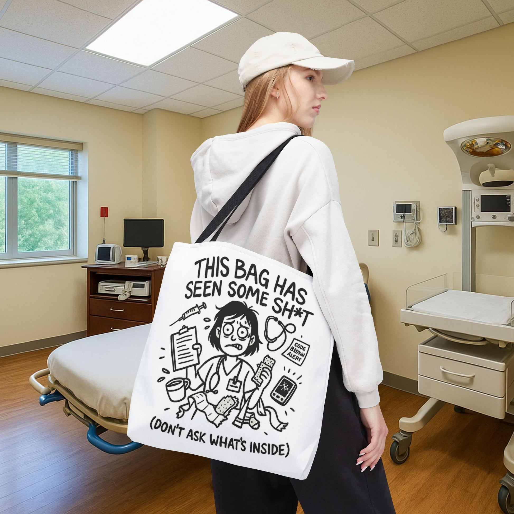 This Bag Has Seen Some Sh*t Funny Nurse Tote Bag – Hilarious RN Gift for Healthcare Workers & Medical Professionals