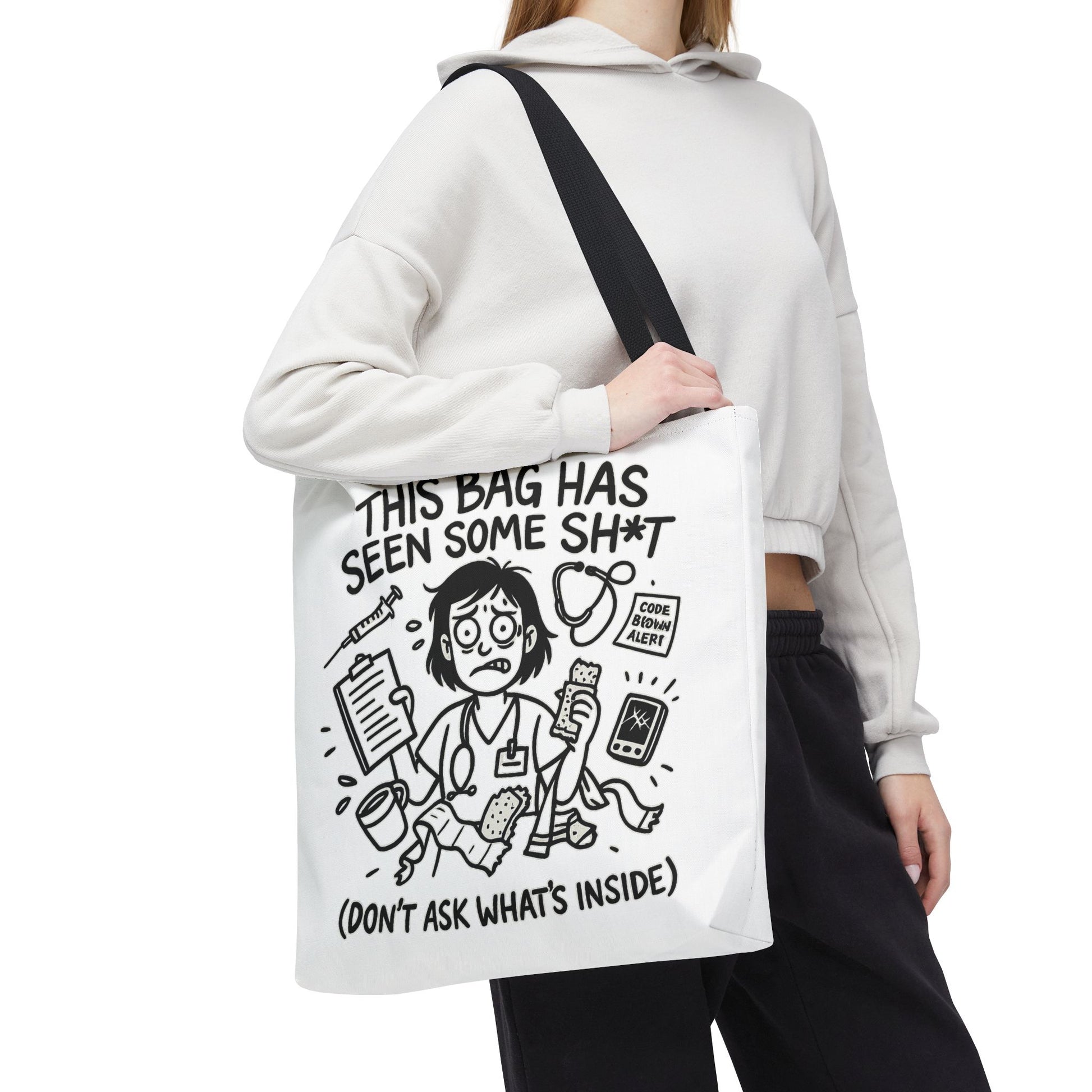 This Bag Has Seen Some Sh*t Funny Nurse Tote Bag – Hilarious RN Gift for Healthcare Workers & Medical Professionals